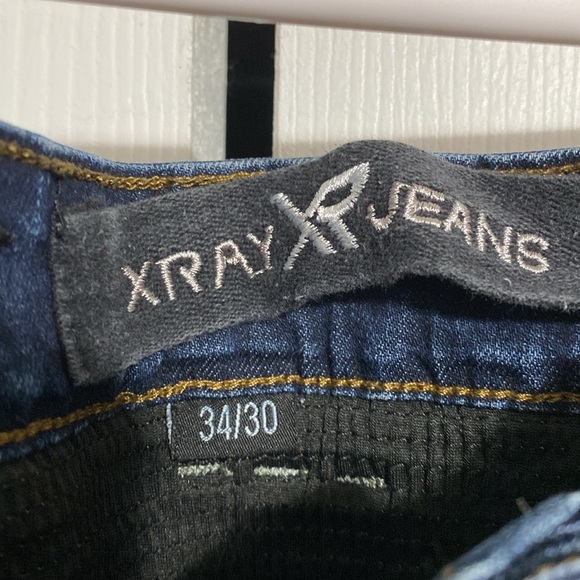 XRAY Jeans Men 34 x 30 Distressed Stacked Stretch Ribbed denim pants - Picture 12 of 14